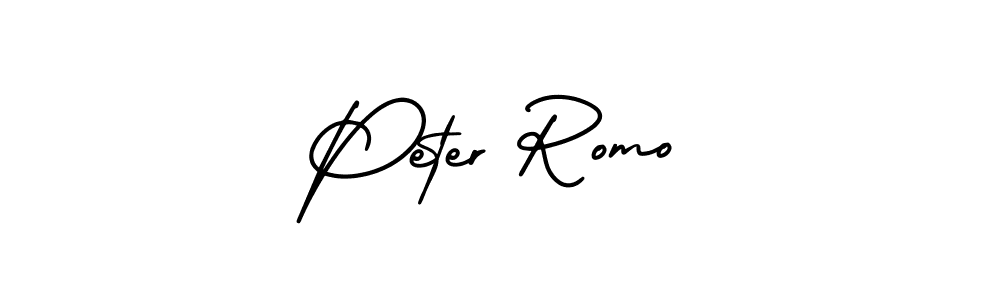 Best and Professional Signature Style for Peter Romo. AmerikaSignatureDemo-Regular Best Signature Style Collection. Peter Romo signature style 3 images and pictures png