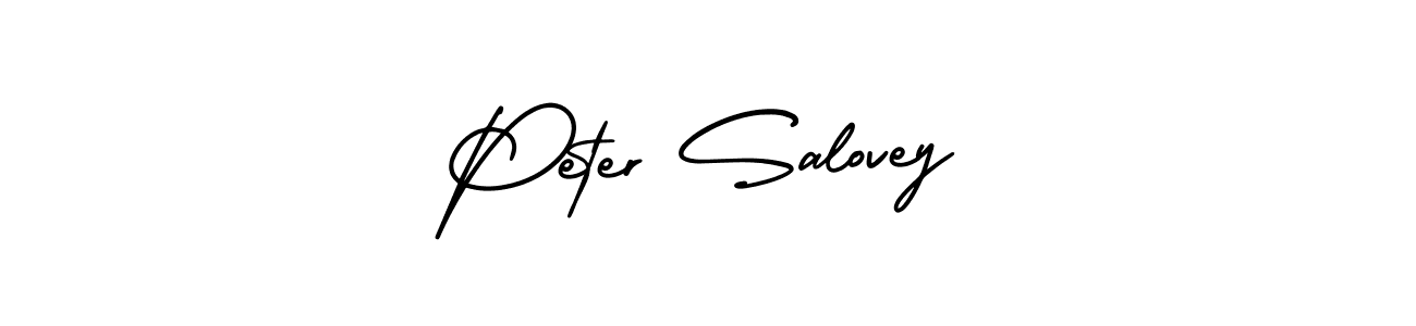 Design your own signature with our free online signature maker. With this signature software, you can create a handwritten (AmerikaSignatureDemo-Regular) signature for name Peter Salovey. Peter Salovey signature style 3 images and pictures png