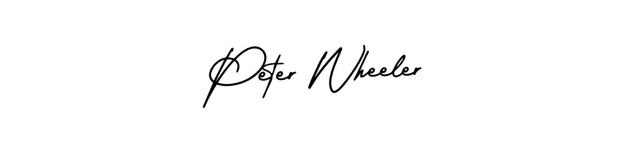 AmerikaSignatureDemo-Regular is a professional signature style that is perfect for those who want to add a touch of class to their signature. It is also a great choice for those who want to make their signature more unique. Get Peter Wheeler name to fancy signature for free. Peter Wheeler signature style 3 images and pictures png