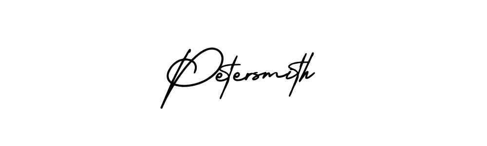 Petersmith stylish signature style. Best Handwritten Sign (AmerikaSignatureDemo-Regular) for my name. Handwritten Signature Collection Ideas for my name Petersmith. Petersmith signature style 3 images and pictures png