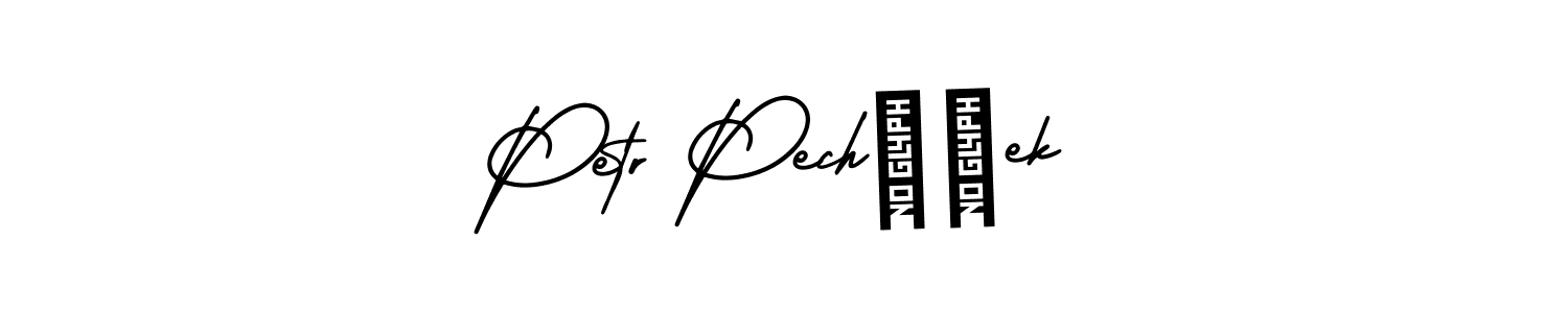 Petr Pecháček stylish signature style. Best Handwritten Sign (AmerikaSignatureDemo-Regular) for my name. Handwritten Signature Collection Ideas for my name Petr Pecháček. Petr Pecháček signature style 3 images and pictures png