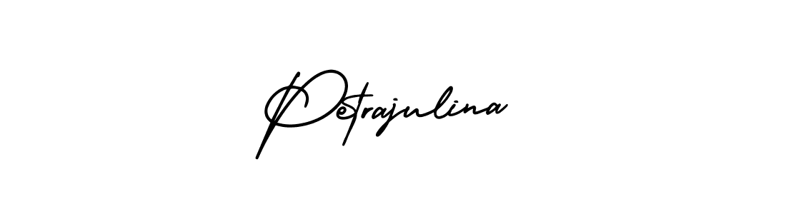 This is the best signature style for the Petrajulina name. Also you like these signature font (AmerikaSignatureDemo-Regular). Mix name signature. Petrajulina signature style 3 images and pictures png