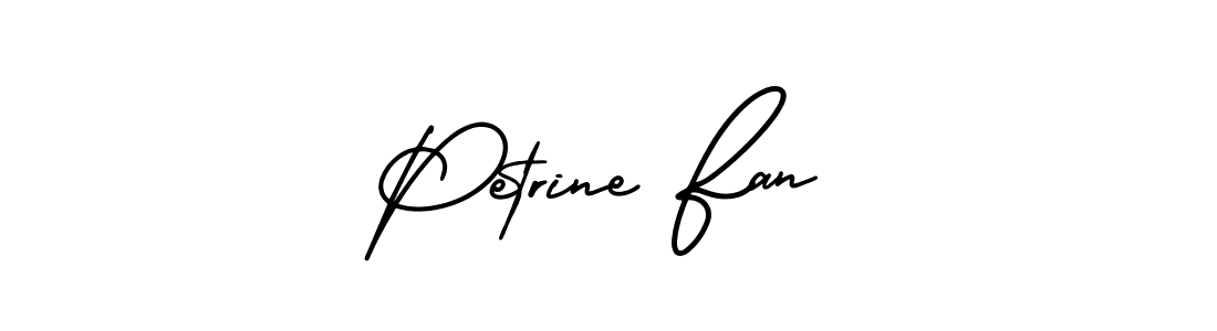 Make a beautiful signature design for name Petrine Fan. Use this online signature maker to create a handwritten signature for free. Petrine Fan signature style 3 images and pictures png