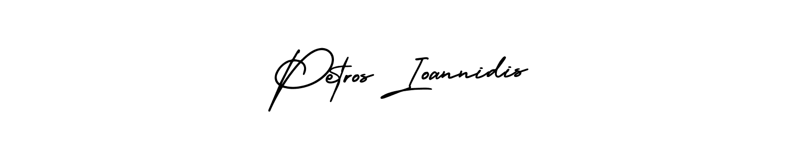 Make a beautiful signature design for name Petros Ioannidis. With this signature (AmerikaSignatureDemo-Regular) style, you can create a handwritten signature for free. Petros Ioannidis signature style 3 images and pictures png