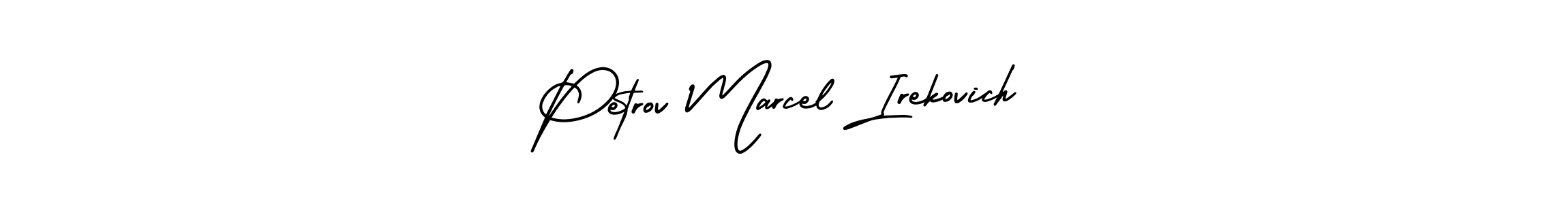 Petrov Marcel Irekovich stylish signature style. Best Handwritten Sign (AmerikaSignatureDemo-Regular) for my name. Handwritten Signature Collection Ideas for my name Petrov Marcel Irekovich. Petrov Marcel Irekovich signature style 3 images and pictures png