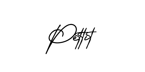 Design your own signature with our free online signature maker. With this signature software, you can create a handwritten (AmerikaSignatureDemo-Regular) signature for name Pettit. Pettit signature style 3 images and pictures png