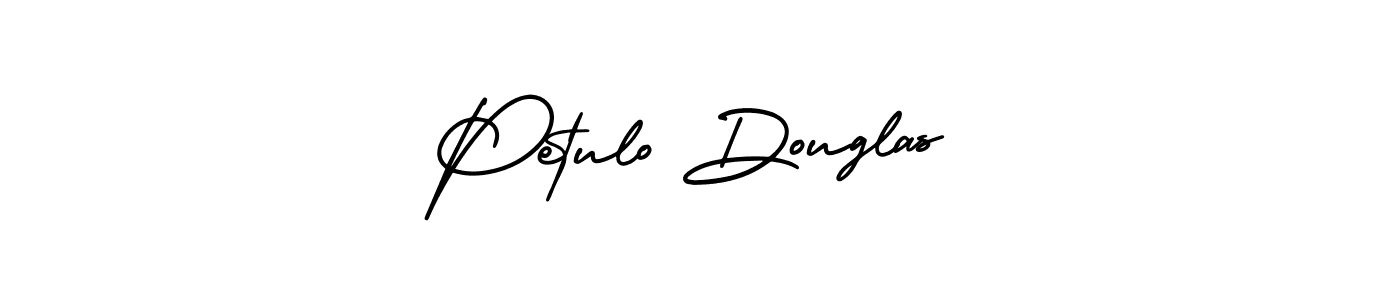 Use a signature maker to create a handwritten signature online. With this signature software, you can design (AmerikaSignatureDemo-Regular) your own signature for name Petulo Douglas. Petulo Douglas signature style 3 images and pictures png