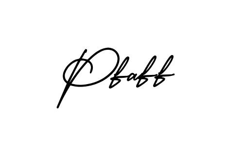 Use a signature maker to create a handwritten signature online. With this signature software, you can design (AmerikaSignatureDemo-Regular) your own signature for name Pfaff. Pfaff signature style 3 images and pictures png