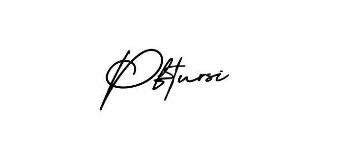 Design your own signature with our free online signature maker. With this signature software, you can create a handwritten (AmerikaSignatureDemo-Regular) signature for name Pftursi. Pftursi signature style 3 images and pictures png