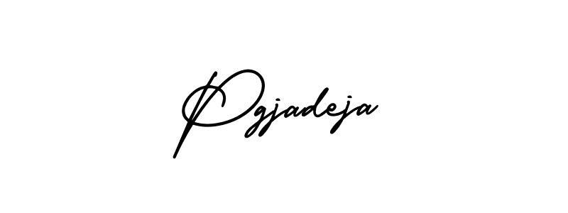 Use a signature maker to create a handwritten signature online. With this signature software, you can design (AmerikaSignatureDemo-Regular) your own signature for name Pgjadeja. Pgjadeja signature style 3 images and pictures png