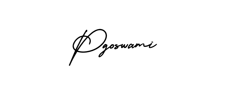 How to Draw Pgoswami signature style? AmerikaSignatureDemo-Regular is a latest design signature styles for name Pgoswami. Pgoswami signature style 3 images and pictures png