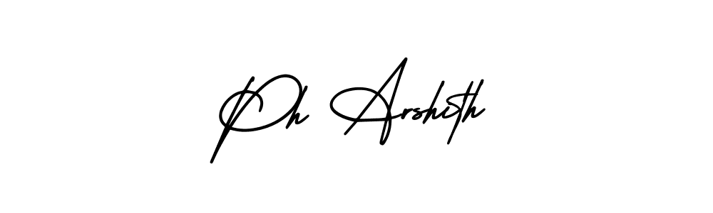 Also we have Ph Arshith name is the best signature style. Create professional handwritten signature collection using AmerikaSignatureDemo-Regular autograph style. Ph Arshith signature style 3 images and pictures png