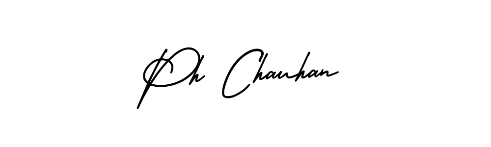 Design your own signature with our free online signature maker. With this signature software, you can create a handwritten (AmerikaSignatureDemo-Regular) signature for name Ph Chauhan. Ph Chauhan signature style 3 images and pictures png