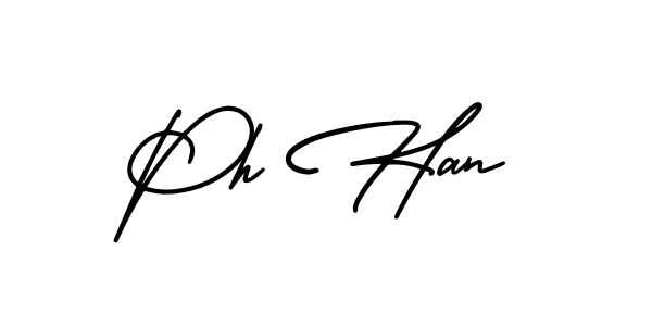 Use a signature maker to create a handwritten signature online. With this signature software, you can design (AmerikaSignatureDemo-Regular) your own signature for name Ph Han. Ph Han signature style 3 images and pictures png