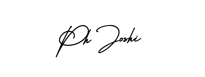 Use a signature maker to create a handwritten signature online. With this signature software, you can design (AmerikaSignatureDemo-Regular) your own signature for name Ph Joshi. Ph Joshi signature style 3 images and pictures png