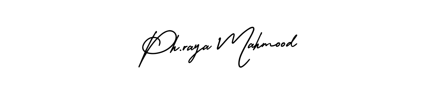 Design your own signature with our free online signature maker. With this signature software, you can create a handwritten (AmerikaSignatureDemo-Regular) signature for name Ph.raya Mahmood. Ph.raya Mahmood signature style 3 images and pictures png