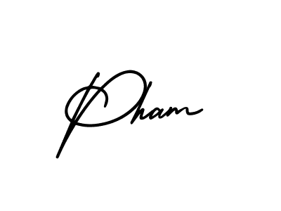 Design your own signature with our free online signature maker. With this signature software, you can create a handwritten (AmerikaSignatureDemo-Regular) signature for name Pham. Pham signature style 3 images and pictures png