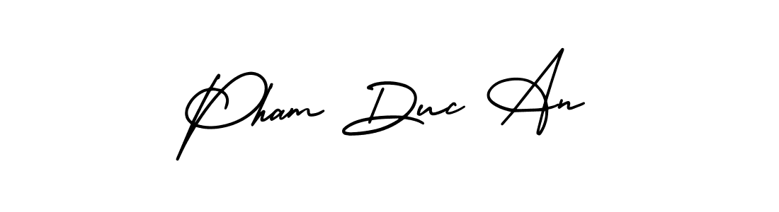 Design your own signature with our free online signature maker. With this signature software, you can create a handwritten (AmerikaSignatureDemo-Regular) signature for name Pham Duc An. Pham Duc An signature style 3 images and pictures png