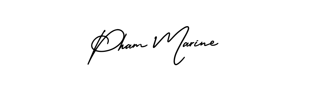 You should practise on your own different ways (AmerikaSignatureDemo-Regular) to write your name (Pham Marine) in signature. don't let someone else do it for you. Pham Marine signature style 3 images and pictures png