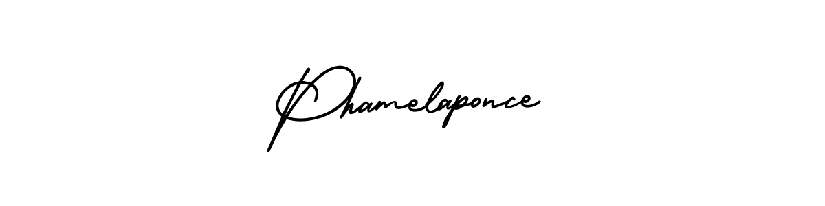 How to make Phamelaponce signature? AmerikaSignatureDemo-Regular is a professional autograph style. Create handwritten signature for Phamelaponce name. Phamelaponce signature style 3 images and pictures png