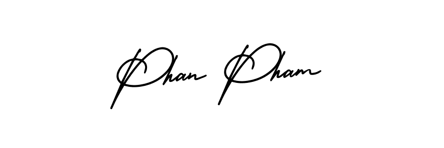 Similarly AmerikaSignatureDemo-Regular is the best handwritten signature design. Signature creator online .You can use it as an online autograph creator for name Phan Pham. Phan Pham signature style 3 images and pictures png