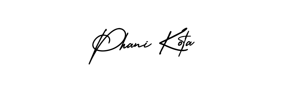 How to make Phani Kota signature? AmerikaSignatureDemo-Regular is a professional autograph style. Create handwritten signature for Phani Kota name. Phani Kota signature style 3 images and pictures png