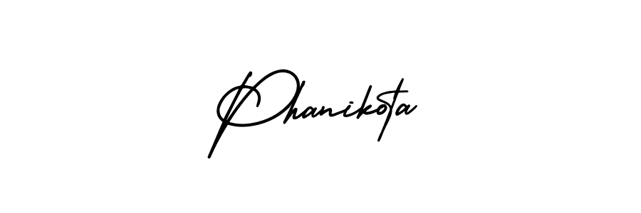 How to Draw Phanikota signature style? AmerikaSignatureDemo-Regular is a latest design signature styles for name Phanikota. Phanikota signature style 3 images and pictures png