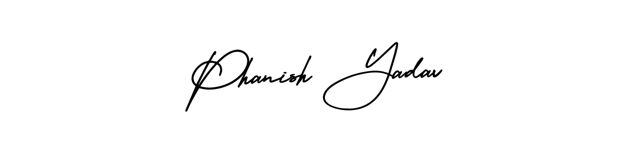 Create a beautiful signature design for name Phanish Yadav. With this signature (AmerikaSignatureDemo-Regular) fonts, you can make a handwritten signature for free. Phanish Yadav signature style 3 images and pictures png