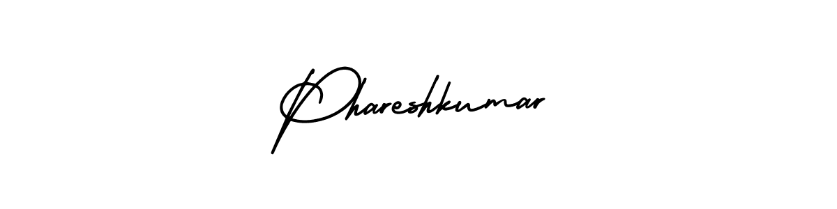 This is the best signature style for the Phareshkumar name. Also you like these signature font (AmerikaSignatureDemo-Regular). Mix name signature. Phareshkumar signature style 3 images and pictures png