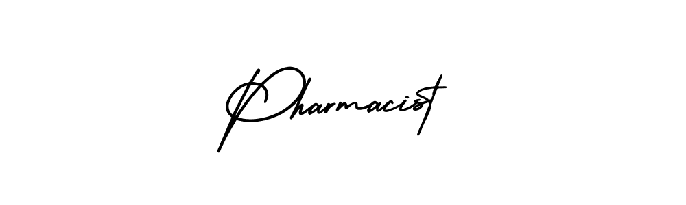 The best way (AmerikaSignatureDemo-Regular) to make a short signature is to pick only two or three words in your name. The name Pharmacist include a total of six letters. For converting this name. Pharmacist signature style 3 images and pictures png