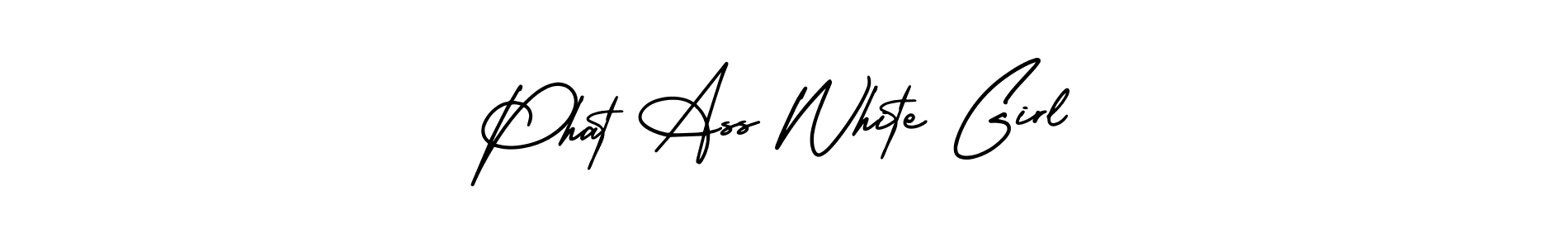 Use a signature maker to create a handwritten signature online. With this signature software, you can design (AmerikaSignatureDemo-Regular) your own signature for name Phat Ass White Girl. Phat Ass White Girl signature style 3 images and pictures png