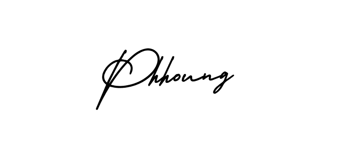 Make a beautiful signature design for name Phhoung. Use this online signature maker to create a handwritten signature for free. Phhoung signature style 3 images and pictures png