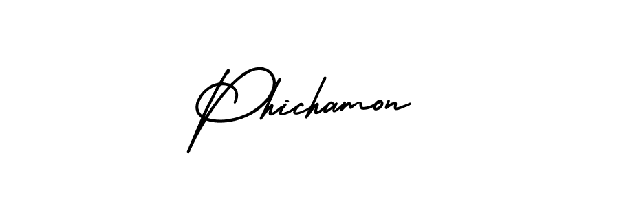 How to Draw Phichamon signature style? AmerikaSignatureDemo-Regular is a latest design signature styles for name Phichamon. Phichamon signature style 3 images and pictures png