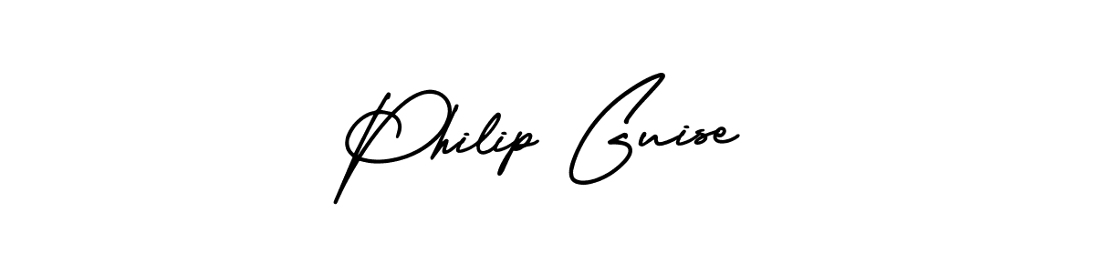 You should practise on your own different ways (AmerikaSignatureDemo-Regular) to write your name (Philip Guise) in signature. don't let someone else do it for you. Philip Guise signature style 3 images and pictures png