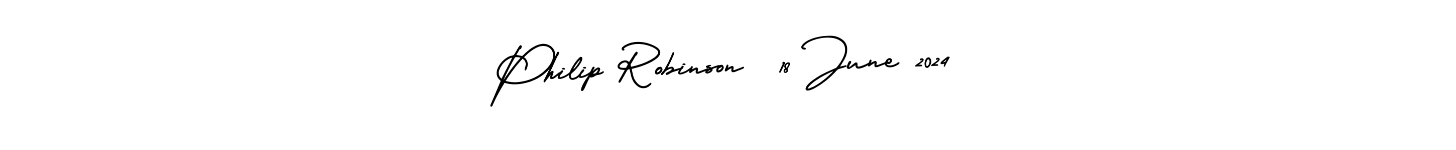 Make a short Philip Robinson  18 June 2024 signature style. Manage your documents anywhere anytime using AmerikaSignatureDemo-Regular. Create and add eSignatures, submit forms, share and send files easily. Philip Robinson  18 June 2024 signature style 3 images and pictures png