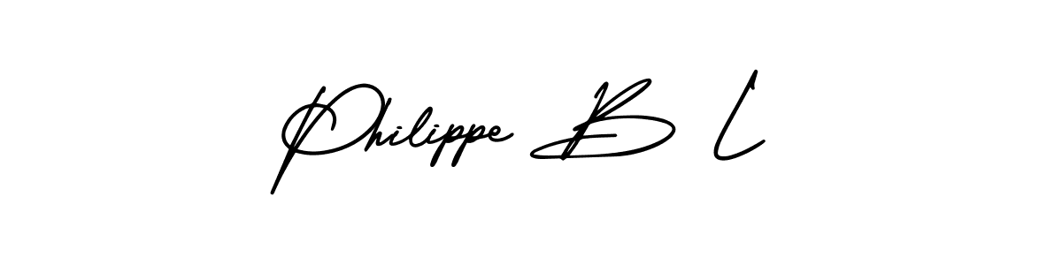 It looks lik you need a new signature style for name Philippe B L. Design unique handwritten (AmerikaSignatureDemo-Regular) signature with our free signature maker in just a few clicks. Philippe B L signature style 3 images and pictures png