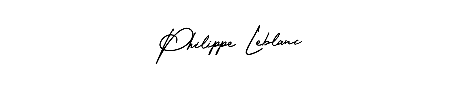 The best way (AmerikaSignatureDemo-Regular) to make a short signature is to pick only two or three words in your name. The name Philippe Leblanc include a total of six letters. For converting this name. Philippe Leblanc signature style 3 images and pictures png