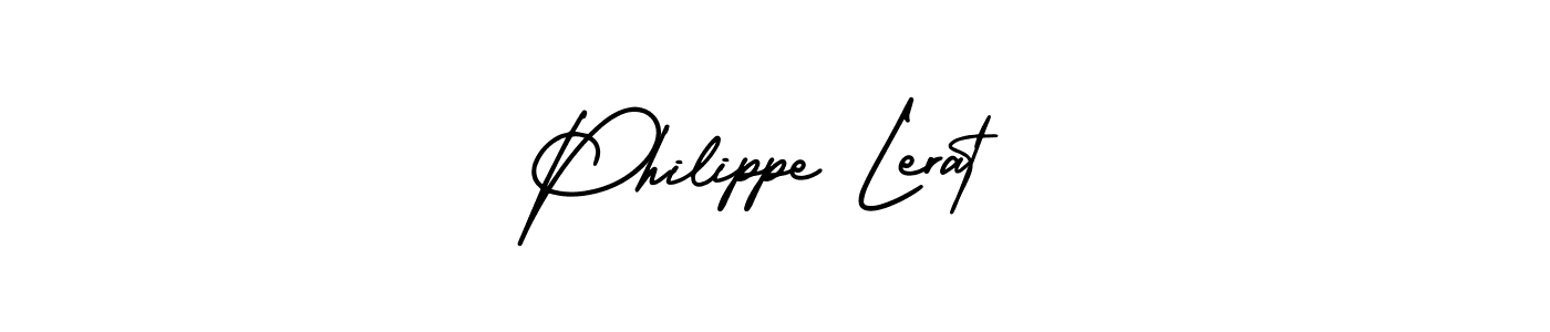 How to make Philippe Lerat name signature. Use AmerikaSignatureDemo-Regular style for creating short signs online. This is the latest handwritten sign. Philippe Lerat signature style 3 images and pictures png