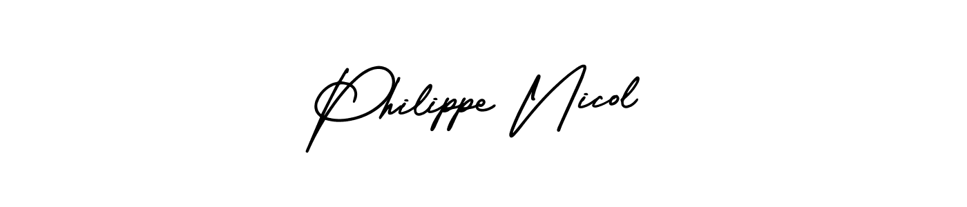 Use a signature maker to create a handwritten signature online. With this signature software, you can design (AmerikaSignatureDemo-Regular) your own signature for name Philippe Nicol. Philippe Nicol signature style 3 images and pictures png