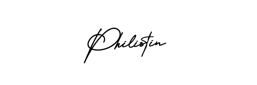 The best way (AmerikaSignatureDemo-Regular) to make a short signature is to pick only two or three words in your name. The name Philistin include a total of six letters. For converting this name. Philistin signature style 3 images and pictures png