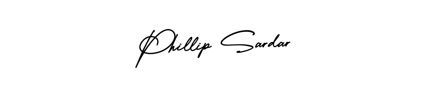 Phillip Sardar stylish signature style. Best Handwritten Sign (AmerikaSignatureDemo-Regular) for my name. Handwritten Signature Collection Ideas for my name Phillip Sardar. Phillip Sardar signature style 3 images and pictures png