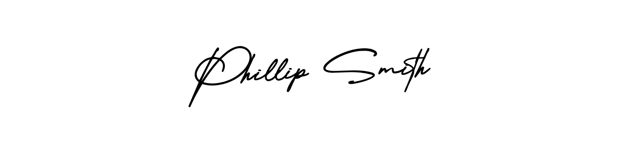 It looks lik you need a new signature style for name Phillip Smith. Design unique handwritten (AmerikaSignatureDemo-Regular) signature with our free signature maker in just a few clicks. Phillip Smith signature style 3 images and pictures png