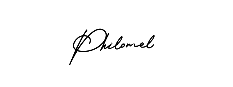 Create a beautiful signature design for name Philomel. With this signature (AmerikaSignatureDemo-Regular) fonts, you can make a handwritten signature for free. Philomel signature style 3 images and pictures png