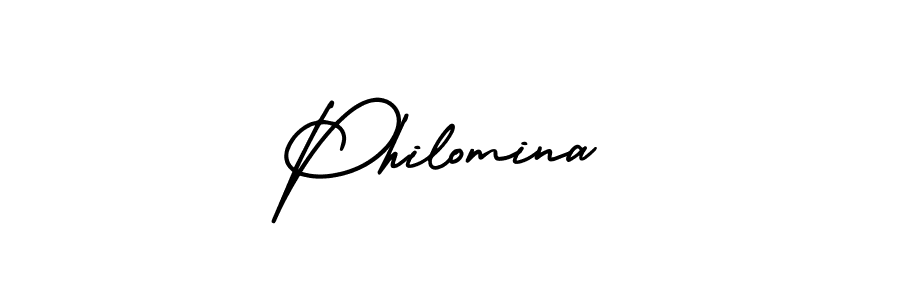 if you are searching for the best signature style for your name Philomina. so please give up your signature search. here we have designed multiple signature styles  using AmerikaSignatureDemo-Regular. Philomina signature style 3 images and pictures png