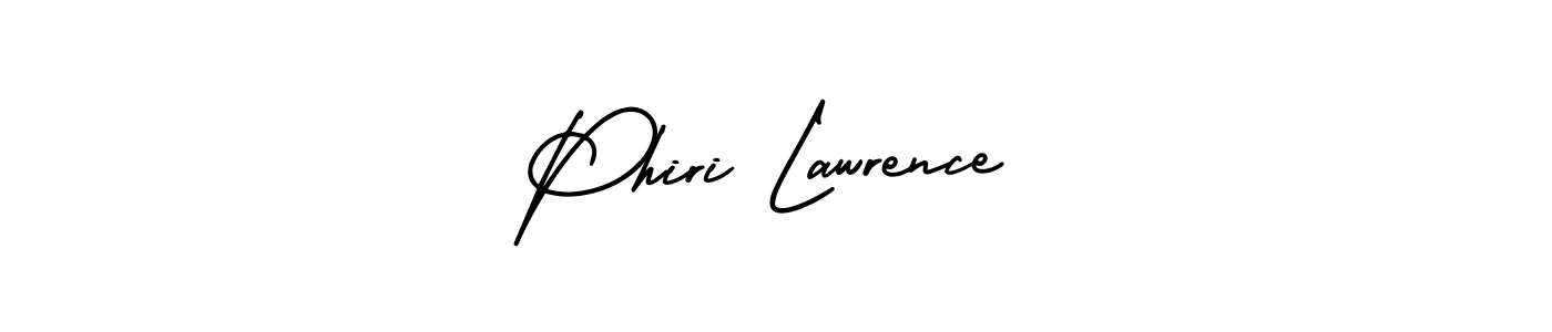 How to make Phiri Lawrence name signature. Use AmerikaSignatureDemo-Regular style for creating short signs online. This is the latest handwritten sign. Phiri Lawrence signature style 3 images and pictures png