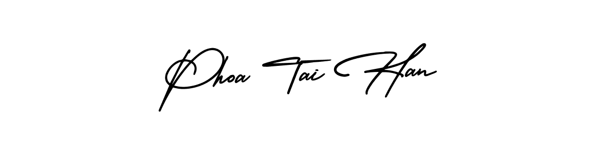 How to make Phoa Tai Han name signature. Use AmerikaSignatureDemo-Regular style for creating short signs online. This is the latest handwritten sign. Phoa Tai Han signature style 3 images and pictures png