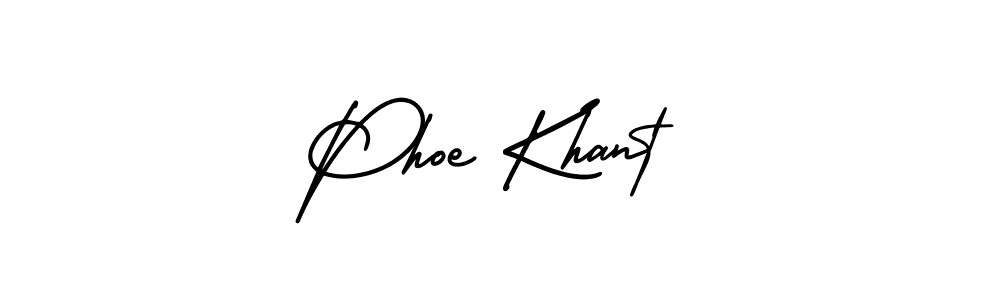 Design your own signature with our free online signature maker. With this signature software, you can create a handwritten (AmerikaSignatureDemo-Regular) signature for name Phoe Khant. Phoe Khant signature style 3 images and pictures png