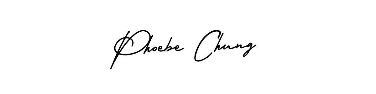 Phoebe Chung stylish signature style. Best Handwritten Sign (AmerikaSignatureDemo-Regular) for my name. Handwritten Signature Collection Ideas for my name Phoebe Chung. Phoebe Chung signature style 3 images and pictures png