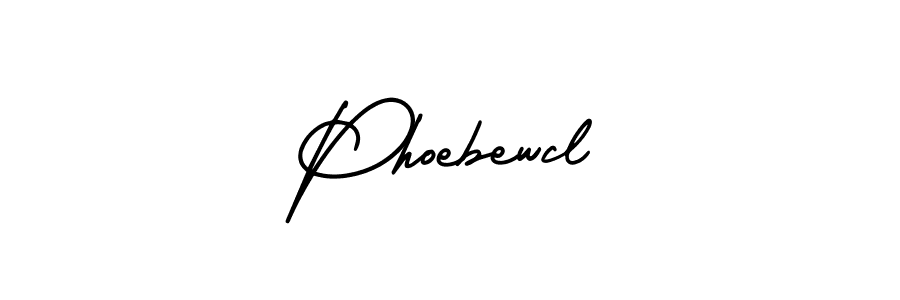 Make a beautiful signature design for name Phoebewcl. With this signature (AmerikaSignatureDemo-Regular) style, you can create a handwritten signature for free. Phoebewcl signature style 3 images and pictures png