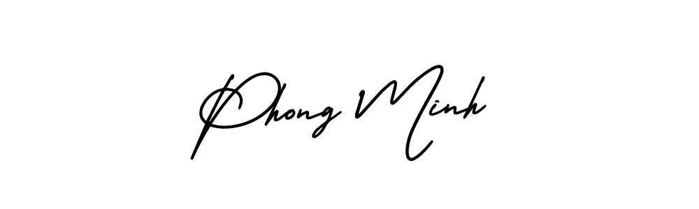 How to make Phong Minh name signature. Use AmerikaSignatureDemo-Regular style for creating short signs online. This is the latest handwritten sign. Phong Minh signature style 3 images and pictures png